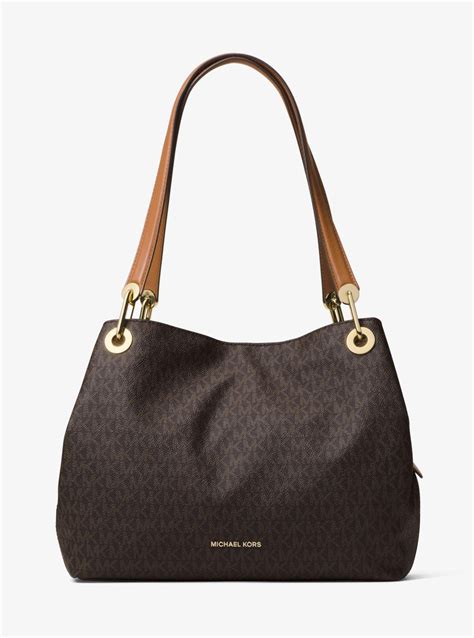 michael kors raven admiral|Raven Logo Shoulder Bag .